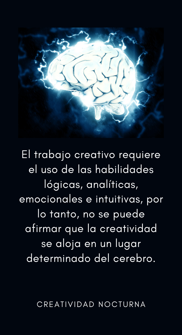 El trabajo creativo requiere la conexión de diversas funciones del cerebro.