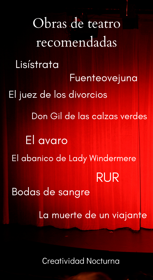 Obras de teatro recomendadas