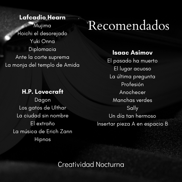 Relatos recomendados