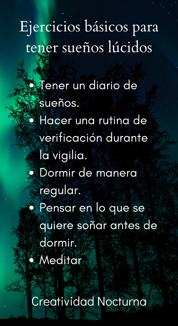 Ejercicios básicos para tener sueños lúcidos