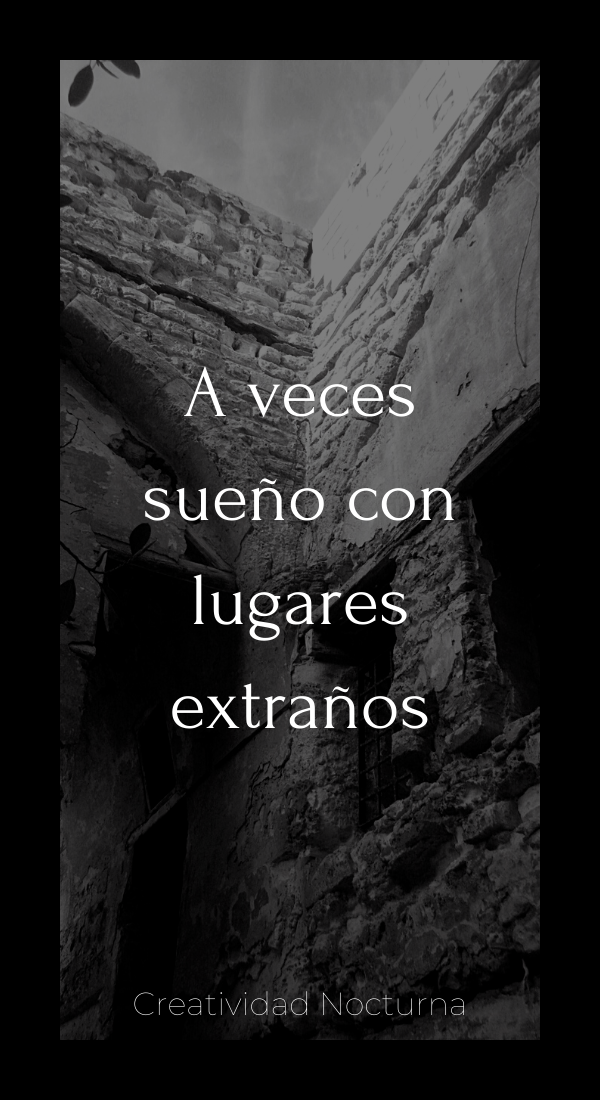 Portada A veces sueño con lugares extraños