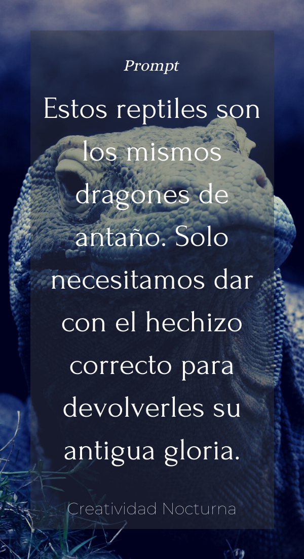 prompt dragones de Komodo