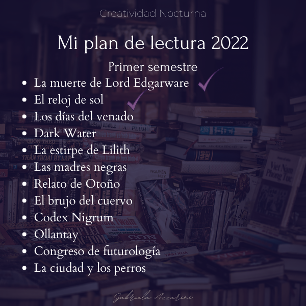 Mi plan de lectura 2022